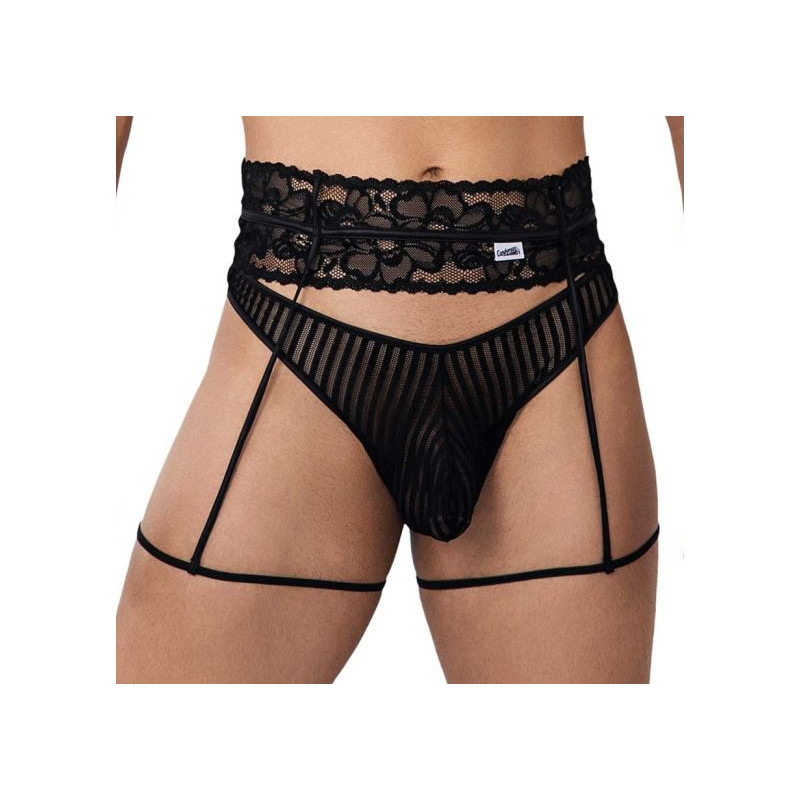 CandyMan Porte-Jarretelles String Toreth Noir